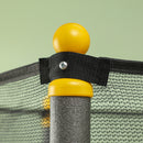 Trampolino Elastico per Bambini da 3 Anni Ø160 cm con Rete di Protezione Nero 