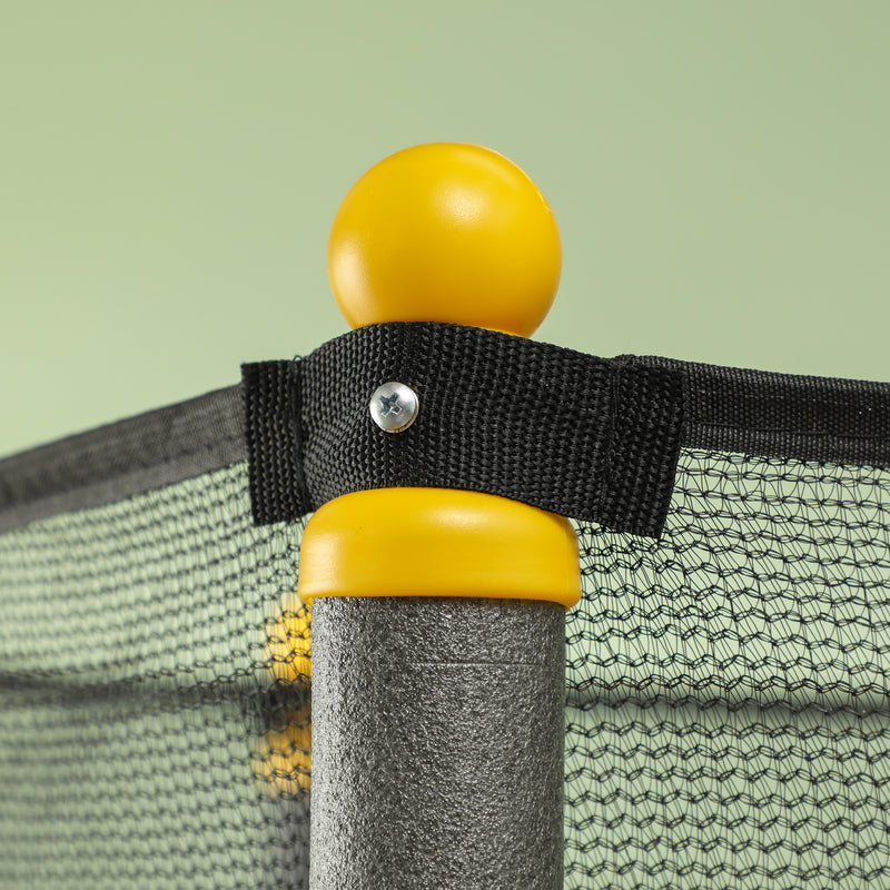 Trampolino Elastico per Bambini da 3 Anni Ø160 cm con Rete di Protezione Nero 