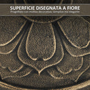 Base per Ombrellone Ø46x33 cm da 12 kg in Resina Metallo e Cemento Bronzo    