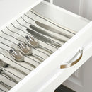 Mobile Dispensa da Cucina 80x48x170 cm con Ante in Vetro Bianco   