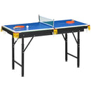Tavolo Multi Gioco Pieghevole 2 in 1 per Biliardo e Ping Pong 140x63x60-80 cm con Accessori Inclusi-1