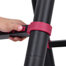 Scala Telescopica Pieghevole 12 Gradini 379x67,5x11 cm in Alluminio e Nylon Nero e Rosso