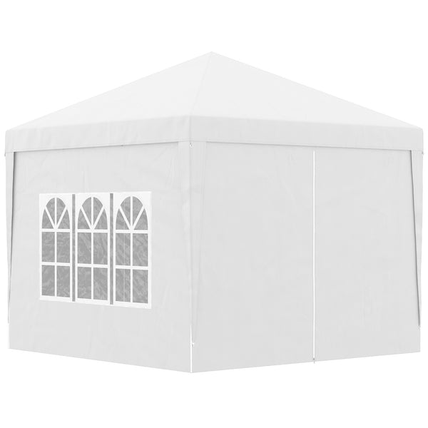 Gazebo Pieghevole 3x3m in Acciaio e tessuto Oxford Bianco prezzo