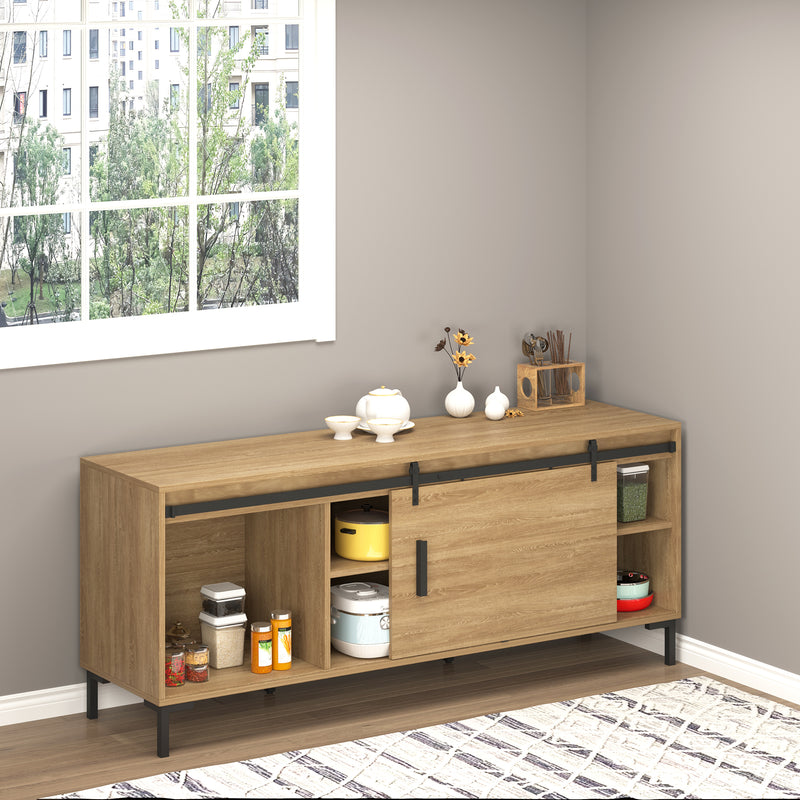 Kit per Porta e Ante Scorrevoli per Mobili con Binario 200 cm in Acciaio Nero