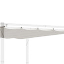 Tetto di Ricambio per Pergola Gazebo da Giardino 300x400 cm in Poliestere Crema   