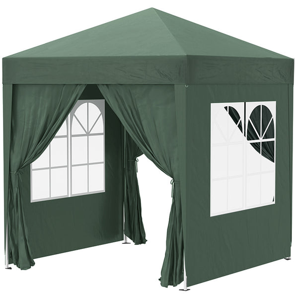 prezzo Gazebo Pieghevole 2x2m in Metallo e Poliestere Verde