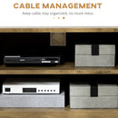 Mobile TV 150x39x50,8 cm Max 55” in Legno e Acciaio Legno e Oro