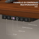 Struttura Scrivania Elettrica Regolabile in Altezza 71-116 cm con Modalità Defaticante in Acciaio  Nero