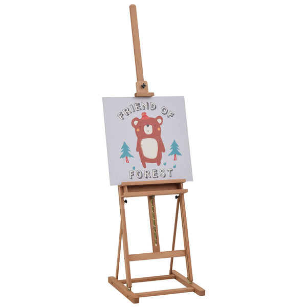 prezzo Cavalletto per Pittura Regolabile 53x50,5x171-230 cm in Legno di Faggio Naturale