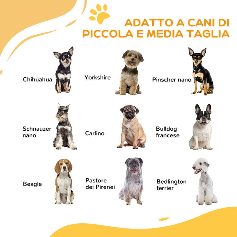 Cancelletto per Cani Taglia Piccola e Media 74-100x76 cm con Chiusura Automatica Nero  
