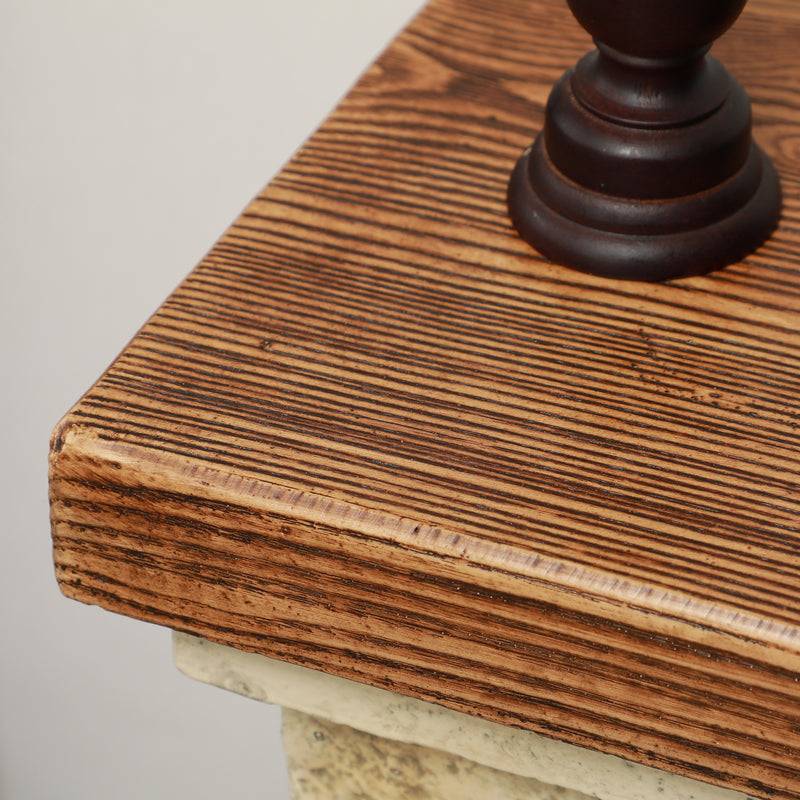 Camino a Bioetanolo da Pavimento 63,5x24x66 cm 3 Bruciatori Capacità 1,2L Aspetto Realistico Marrone 