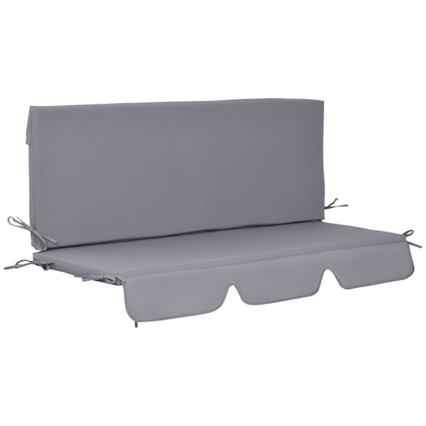 online Cuscino per Dondolo da Giardino 130x45x5 cm in Poliestere Grigio