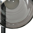 Lampada da Terra con 3 Paralumi Ø36x162 cm in Metallo Nero e Grigio