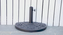 Base per Ombrellone da Giardino Mezzaluna 10kg in Cemento Ø50x32 cm