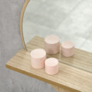 Specchio Bagno Rotondo Ø45x10 cm con Ripiano Portaoggetti in Truciolato