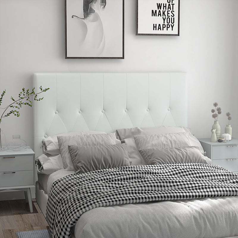 Testiera Letto Matrimoniale Imbottita Design a Bottoni 160x7x120