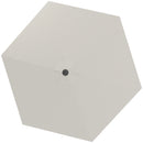 Telo di Ricambio per Ombrellone Ø3 m con Prese d'Aria per Telai in Legno e Acciaio Crema   