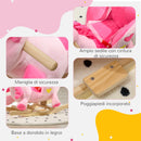 Unicorno a Dondolo Cavalcabile Peluche con 32 Canzoni 65x35x45 cm con Cintura di Sicurezza Rosa