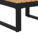 Salotto da Giardino con Divano da Esterno 2 Poltrone e Tavolino in Alluminio   Grigio