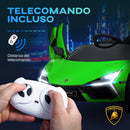 Macchina Elettrica per Bambini Licenza Lamborghini Revuelto 12V Guida Manuale e Telecomando Verde 