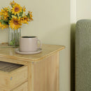 Set 2 Comodini con 2 Cassetti e Ripiano Inferiore in stile Nordico 40x34x60 cm in Bambù 