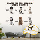 Cuccia Divano per Cani Taglia Media Grande fino 25kg 90x78x25cm Sfoderabile Grigio