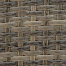 Sedia da Giardino 65x86x90 cm in Rattan e Acciaio Marrone e Blu