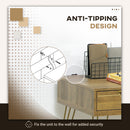 Consolle Fissa da Ingresso con 3 Cassetti 120x55x79 cm in Truciolato e Acciaio