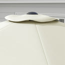 Telo per Ombrellone da Ø295 cm 8 Stecche Palo Centrale o Laterale Resistente all'Acqua Crema  