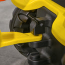 Trattore a Pedali per Bambini con Rimorchio e Accessori Giallo   