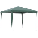 Gazebo da Giardino 293x293x252H cm Pieghevole e Portatile con Copertura Anti UV Verde   