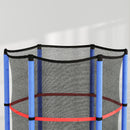 Tappeto Elastico per Bambini 3-6 Anni Ø140x190 cm con Rete di Protezione Multicolore   