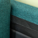 Divano 3 Posti 229x88x88 cm in Tessuto Verde