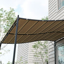 Telo Copertura per Gazebo Pergola 297x297 cm con 16 Fori di Drenaggio in Poliestere Beige   