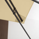 Tetto di Ricambio per Gazebo da Giardino a 2 Livelli 400x300 cm in Poliestere Anti UV Crema  