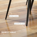 Set 4 Sedie Trapuntate a Diamante 49x60x89 cm Imbottite in Pelle PU Nero 