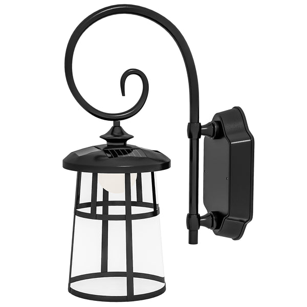 Lampada da Esterno con Pannello Solare 16,5x25,5x41 cm Impermeabile IP44 e Accensione Automatica Nero acquista