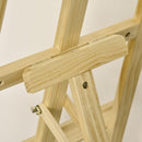 Cavalletto Treppiede da Pittura 51,5x71,5x134,5 cm in Legno di Pino Naturale   