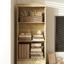 Mobile Libreria con 3 Ripiani e 3 Cassetti 60x35x180 cm in Legno Rovere