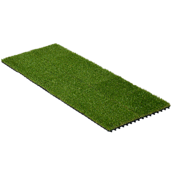 Set 10 Piastrelle Prato Artificiale per Giardino 30x30 cm Erba Sintetica Verde online