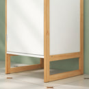 Mobile a Colonna da Bagno Salvaspazio con Armadietti e Ripiani Bianco  