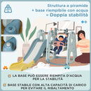 Set Gioco 4 in 1 per Bambini Altalena Scivolo Canestro e Scaletta    