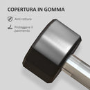 Set 2 Manubri Palestra Esagonali 2 kg con Impugnatura Antiscivolo Nero