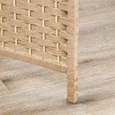 Paravento a 4 Ante Pieghevole con Mensole 160x170 cm Legno di Pino   