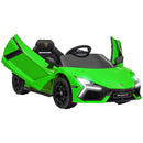 Macchina Elettrica per Bambini Licenza Lamborghini Revuelto 12V Guida Manuale e Telecomando Verde 