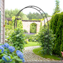Arco da Giardino 153x40x210 cm In Metallo Nero