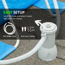 Pompa Filtro Portata 3785 L/h per Piscine Fuori Terra 5-5,5 m Bianco