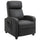 Poltrona Relax Massaggiante 68x88x98 cm con Telecomando in Similpelle Nera