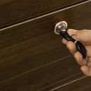 Cassettiera Schedario Portadocumenti 3 Cassetti 40x50x68,5 cm per Ufficio in MDF con Ruote Marrone