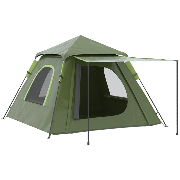 online Tenda da Campeggio per 2 Persone Impermeabile 210x210x150 cm con Veranda Verde